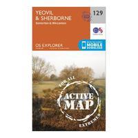 Explorer Active 129 Yeovil & Sherbourne Map With Digital Version