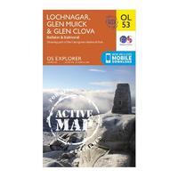 explorer active ol 53 lochnagar glen muick glen clova map