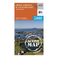 Explorer Active 359 Oban, Kerrera & Loch Melfort Map With Digital Version