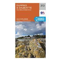 Explorer 313 Dumfries & Dalbeattie Map With Digital Version