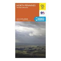 Explorer OL 31 North Pennines - Teesdale & Weardale Map