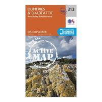 Explorer Active 313 Dumfries & Dalbeattie Map With Digital Version