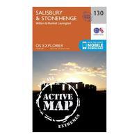 Explorer Active 130 Salisbury & Stonehenge Map With Digital Version