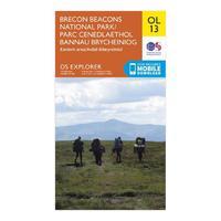 Explorer OL 13 Brecon Beacons National Park - Eastern Area Map