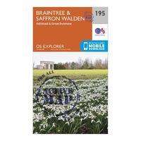 Explorer Active 195 Braintree & Saffron Walden Map With Digital Version