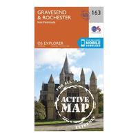 Explorer Active 163 Gravesend & Rochester Map With Digital Version