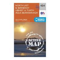Explorer Active 454 North Uist & Berneray Map With Digital Version