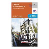 Explorer Active 257 Crewe & Nantwich Map With Digital Version