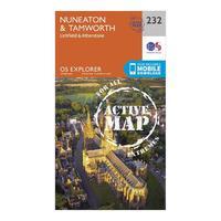 Explorer Active 232 Nuneaton & Tamworth Map With Digital Version