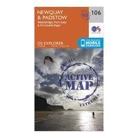 Explorer Active 106 Newquay & Padstow Map With Digital Version