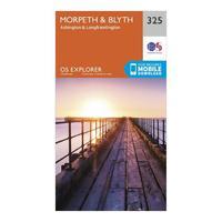 Explorer 325 Morpeth & Blyth Map With Digital Version