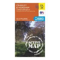 Explorer OL 34 Active D Crawley & Horsham Map