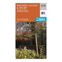 Explorer 274 Skegness, Alford & Spilsby Map With Digital Version