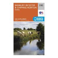 Explorer 191 Banbury, Bicester & Chipping Norton Map With Digital Version