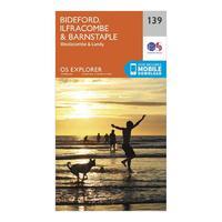 Explorer 139 Bideford, Ilfracombe & Barnstaple Map With Digital Version