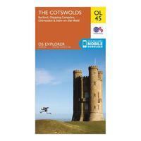 explorer ol 45 the cotswolds map