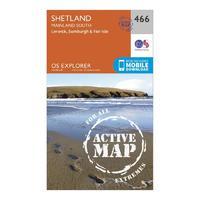 explorer active 476 shetland mainland south map with digital version