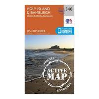 explorer active 340 holy island bamburgh map with digital version