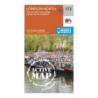 Explorer Active 173 London North Map With Digital Version