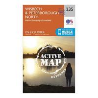 Explorer Active 235 Wisbech & Peterborough North Map With Digital Version