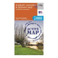 Explorer Active 196 Sudbury, Hadleigh & Dedham Vale Map With Digital Version