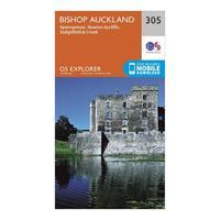 Explorer 305 Bishop Auckland Map With Digital Version