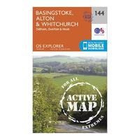 explorer active 144 basingstoke alton whitchurch map with digital vers ...