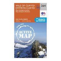 explorer active 264 vale of clwyd rhyl denbigh ruthin map with digital ...