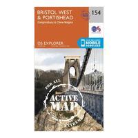 Explorer Active 154 Bristol West & Portishead Map With Digital Version