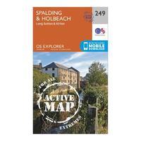 Explorer Active 249 Spalding & Holbeach Map With Digital Version