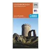 explorer 246 loughborough melton mowbray syston map with digital versi ...