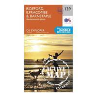 Explorer Active 139 Bideford, Ilfracombe & Barnstaple Map With Digital Version