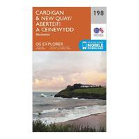 Explorer 198 Cardigan & New Quay, Aberaeron Map With Digital Version