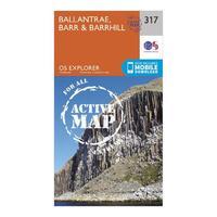 Explorer Active 317 Ballantrae, Barr & Barrhill Map With Digital Version