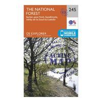 Explorer Active 245 The National Forest Map With Digital Version