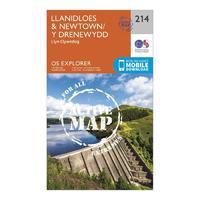 Explorer Active 214 Llanidloes & Newton Map With Digital Version