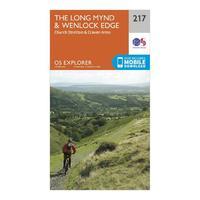 explorer 217 the long mynd wenlock edge map with digital version