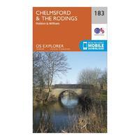 Explorer 183 Chelmsford & The Rodings Map With Digital Version