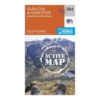 Explorer Active 384 Glen Coe & Glen Etive Map With Digital Version