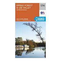 Explorer 174 Epping Forest & Lee Valley Map With Digital Version