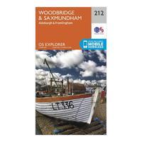 Explorer 212 Woodbridge & Saxmundham Map With Digital Version