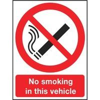 Extra Value A5 Self Adhesive Safety Sign - No Smoking