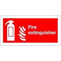 extra value 100x200mm self adhesive safety sign fire extinguisher