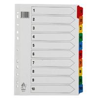 extra value a4 1 10 multi colour mylar dividers