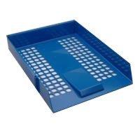 Extra Value Blue Plastic Letter Tray - 12 Pack