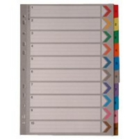 Extra Value A4 1-10 Multi-Colour Mylar Dividers