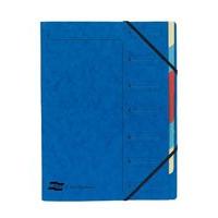 exacompta 7 part organiser blue