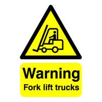 extra value ha23851r a5 pvc safety sign fork lift trucks