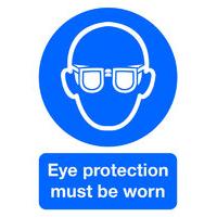 Extra Value PVC A4 Safety Sign - Eye Protection