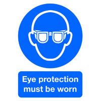 extra value pvc a4 safety sign eye protection